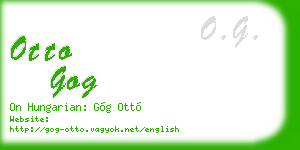 otto gog business card